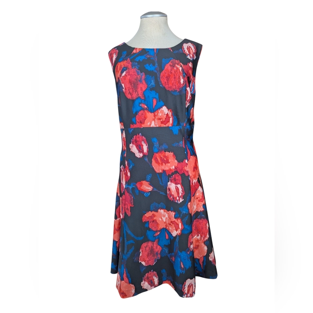Ivanka Trump Floral Sleeveless Fit and Flare Midi Dress - NWT